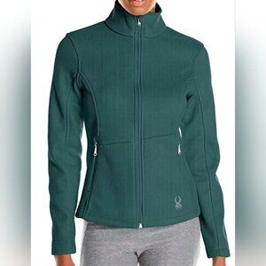 Spyder Women's Green Full-Zip Green Core Sweater Jacket Size XL